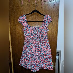 Old Navy Floral Puff Sleeve Dress Medium NWT
